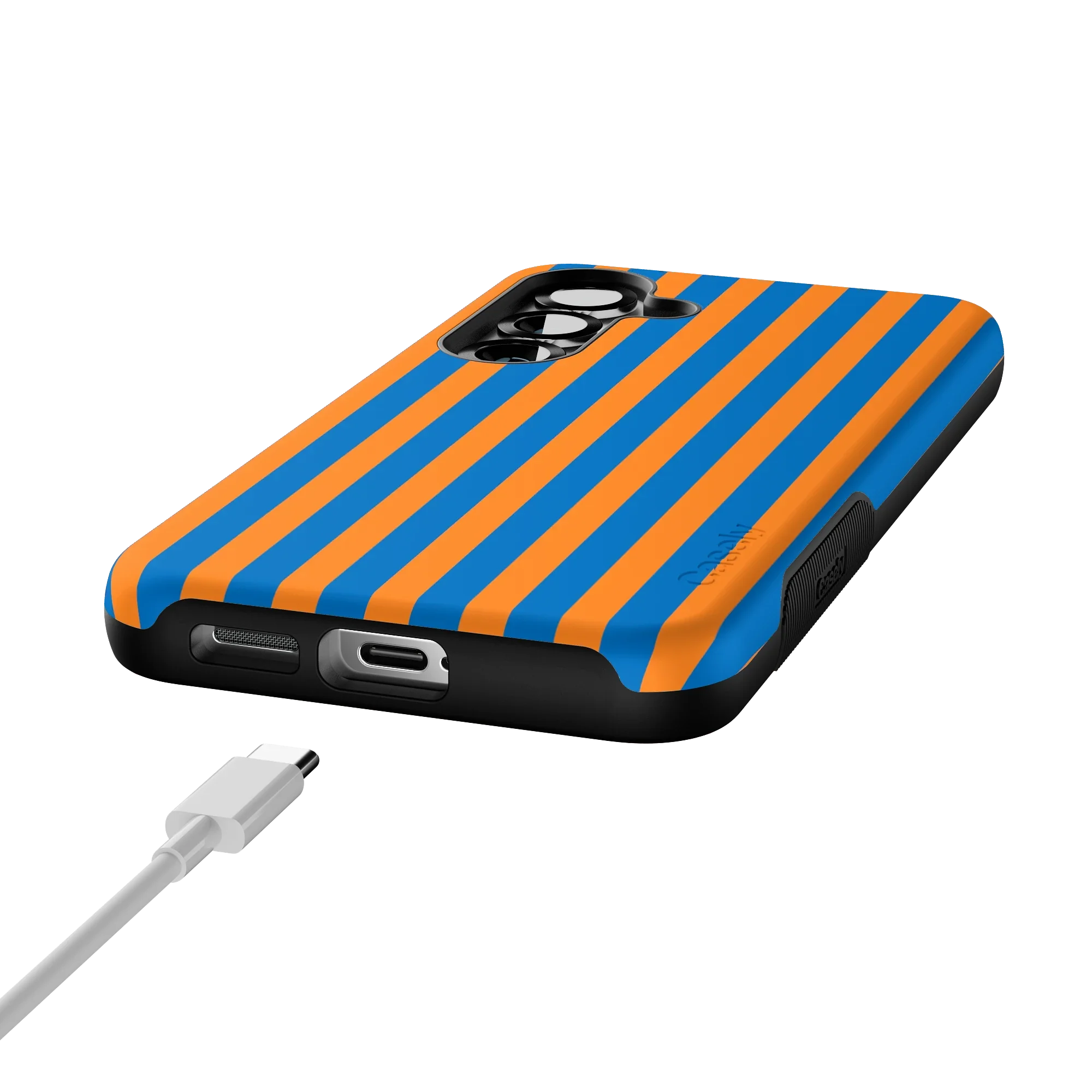 Go New York | Blue & Orange Stripes Case