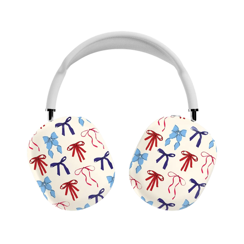 American Girlie | Red White & Blue Bows AirPods Max Case
