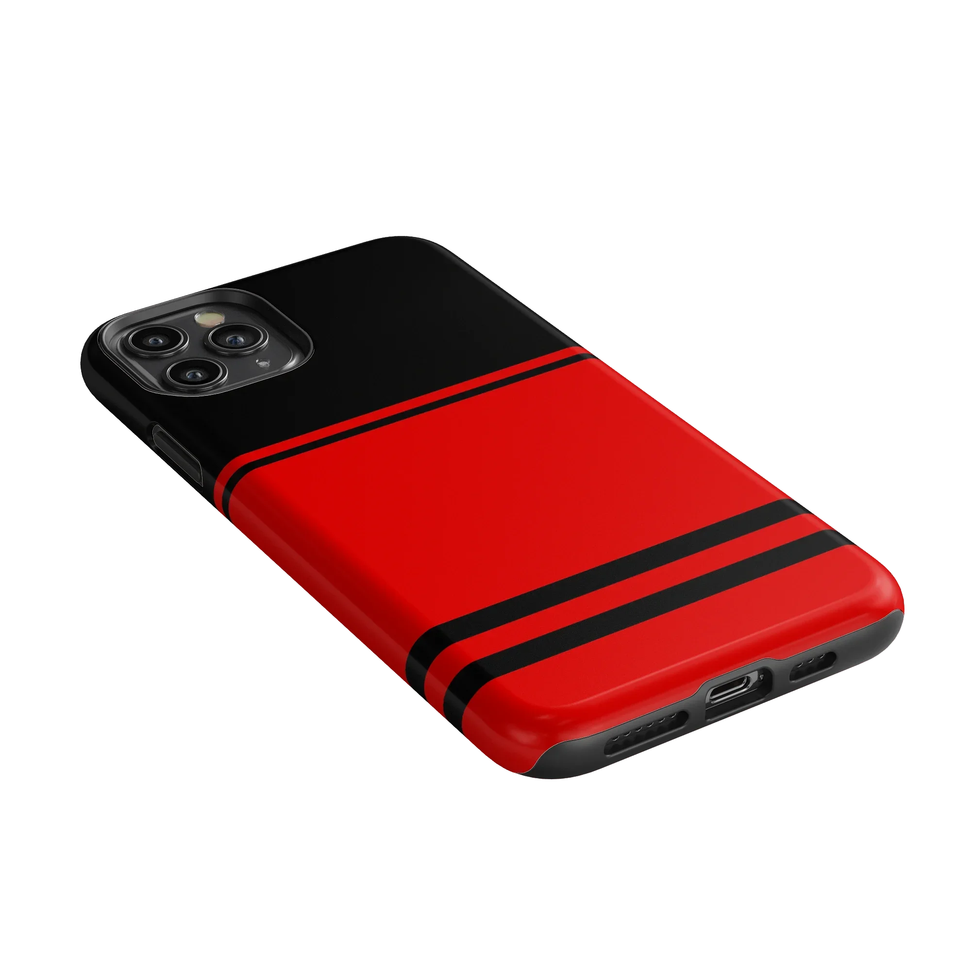 Storm Warning | Black & Red Stripes Case