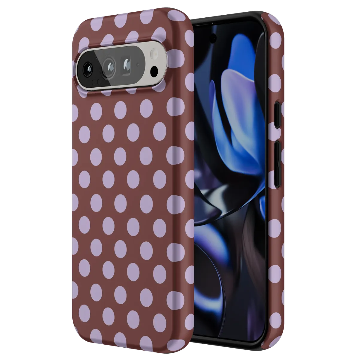 Spotted in SoHo | Burgundy Polka Dot Case