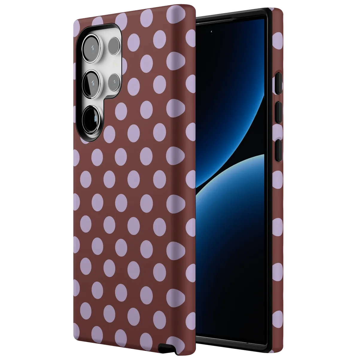 Spotted in SoHo | Burgundy Polka Dot Case