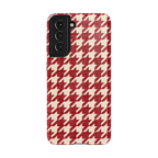 Scarlet Stitch | Red Houndstooth Case