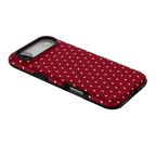 On the Dot | Maroon Polka Dot Case