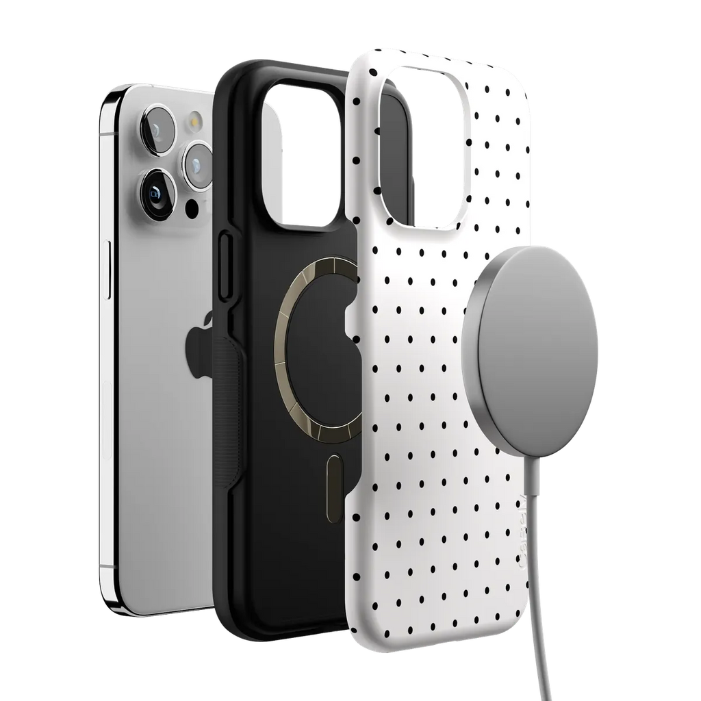 On the Dot | Black Polka Dot Case