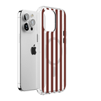 Sunday in Brooklyn | Burgundy Stripes Case