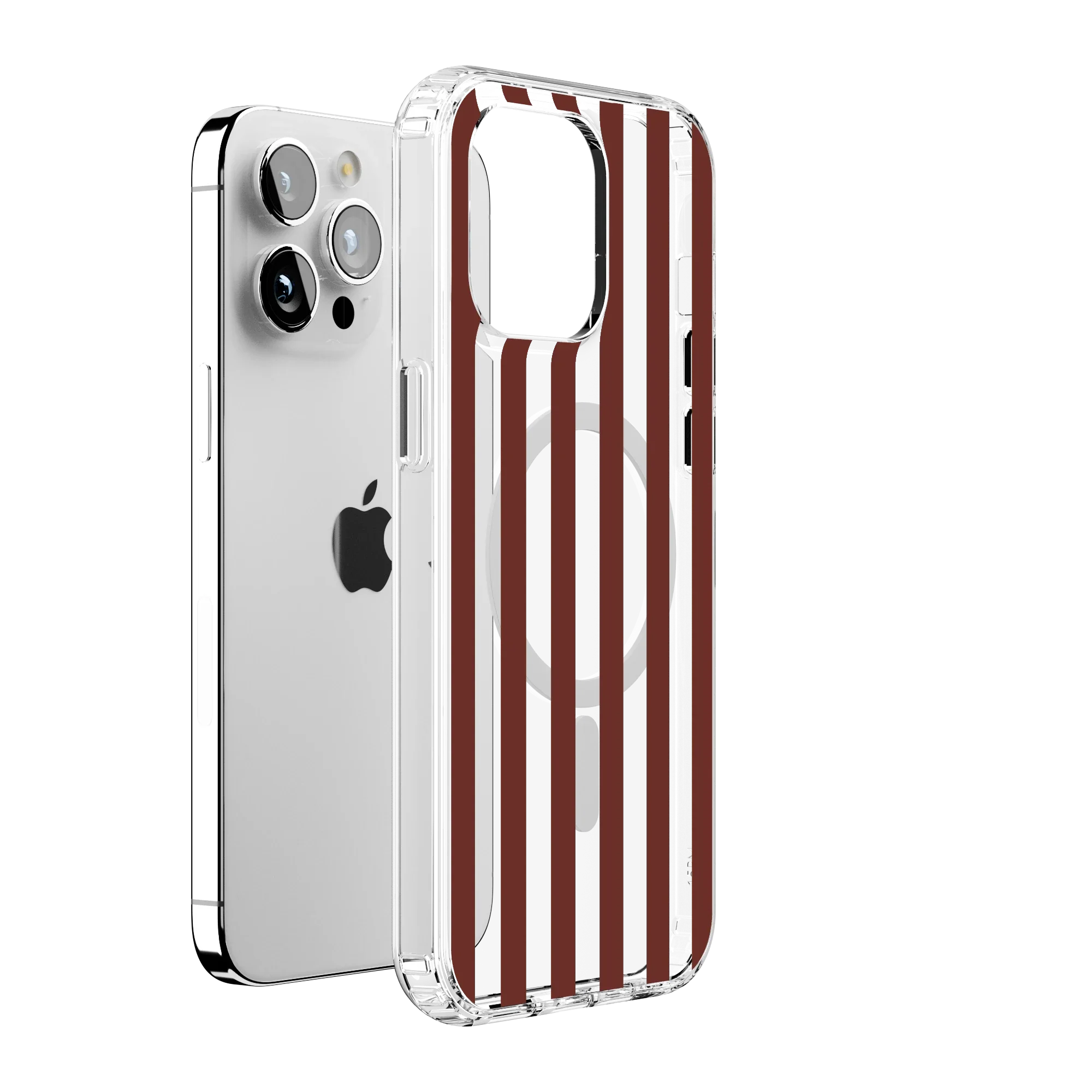 Sunday in Brooklyn | Burgundy Stripes Case