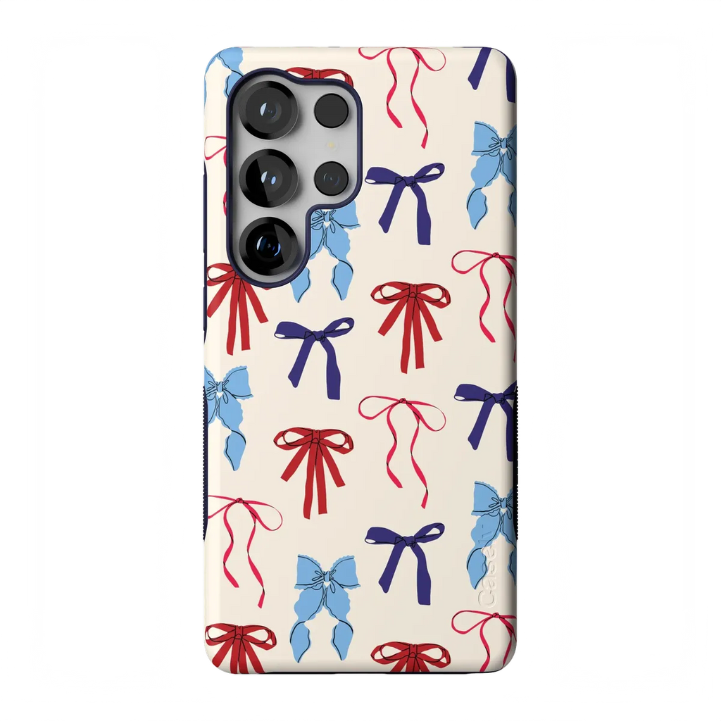 American Girlie | Red White & Blue Bows Case