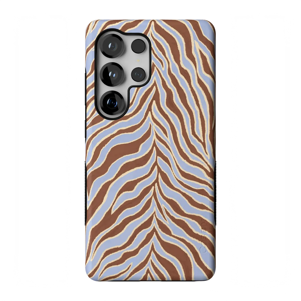 Untamed | Brown & Blue Zebra Case