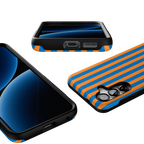 Go New York | Blue & Orange Stripes Case