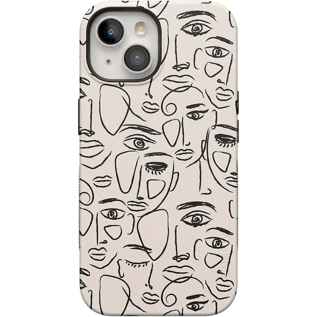 We're All Human | Minimal Face Art Case