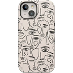 We're All Human | Minimal Face Art Case