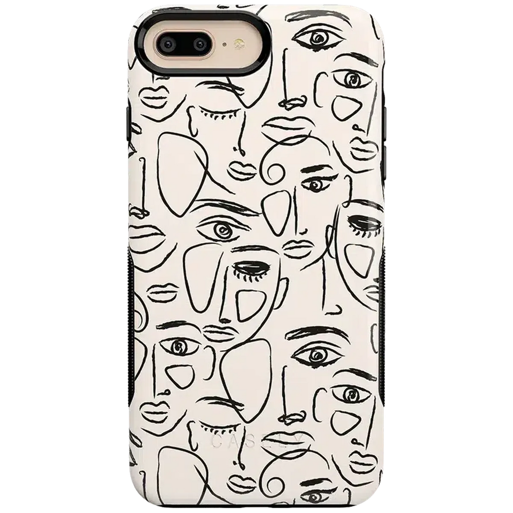We're All Human | Minimal Face Art Case