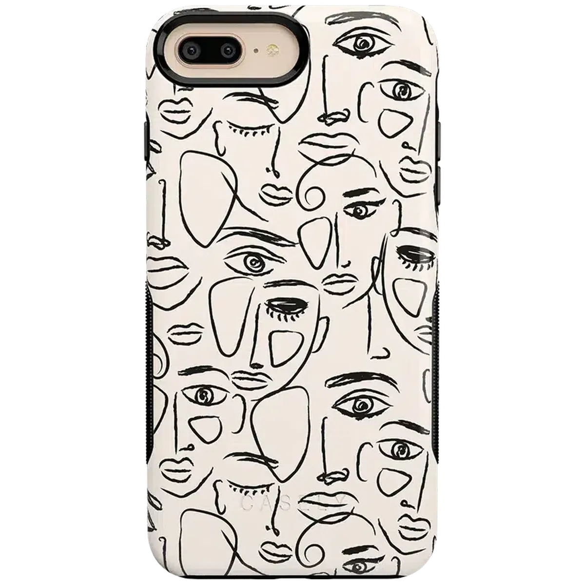 We're All Human | Minimal Face Art Case