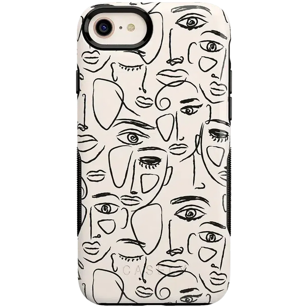 We're All Human | Minimal Face Art Case