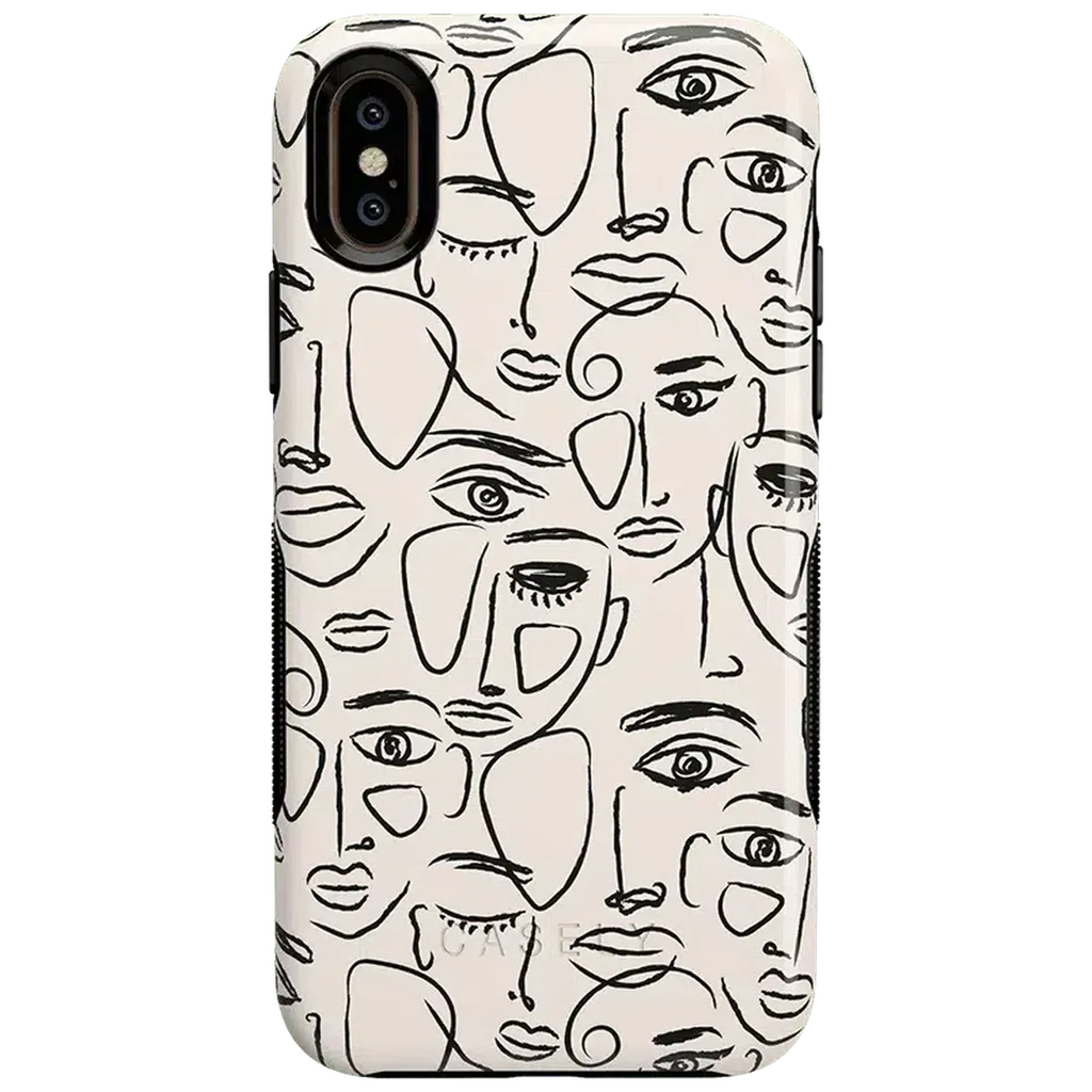 We're All Human | Minimal Face Art Case