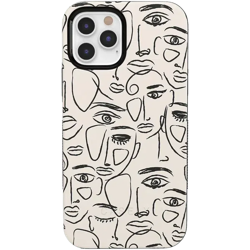We're All Human | Minimal Face Art Case