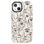 We're All Human | Minimal Face Art Case