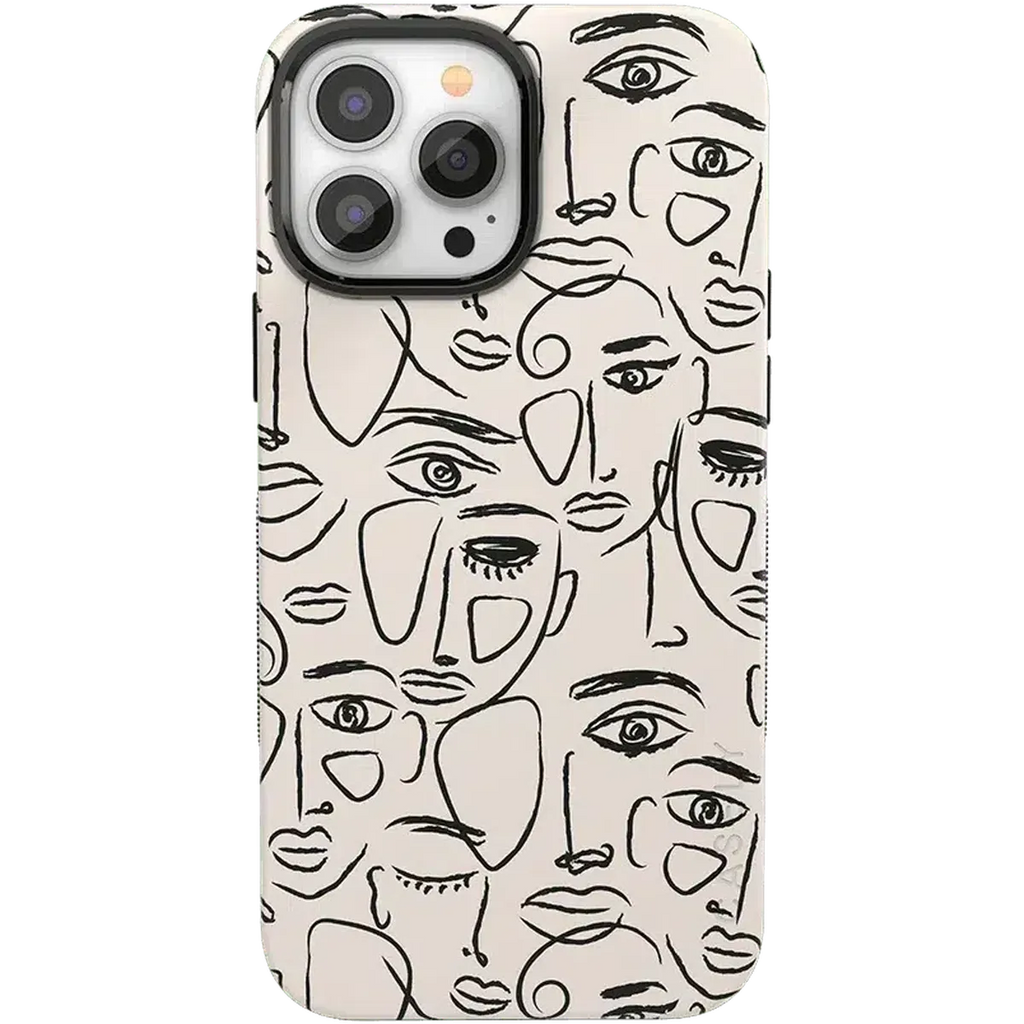 We're All Human | Minimal Face Art Case