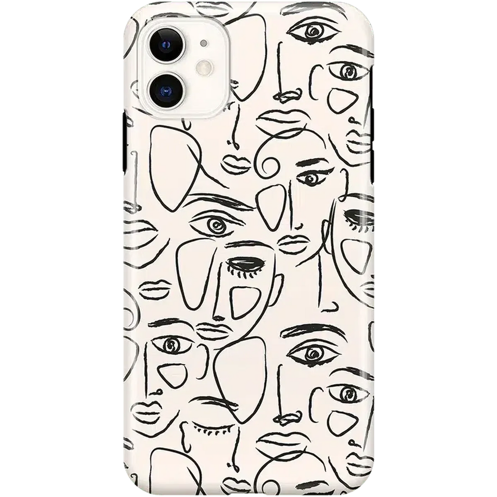We're All Human | Minimal Face Art Case
