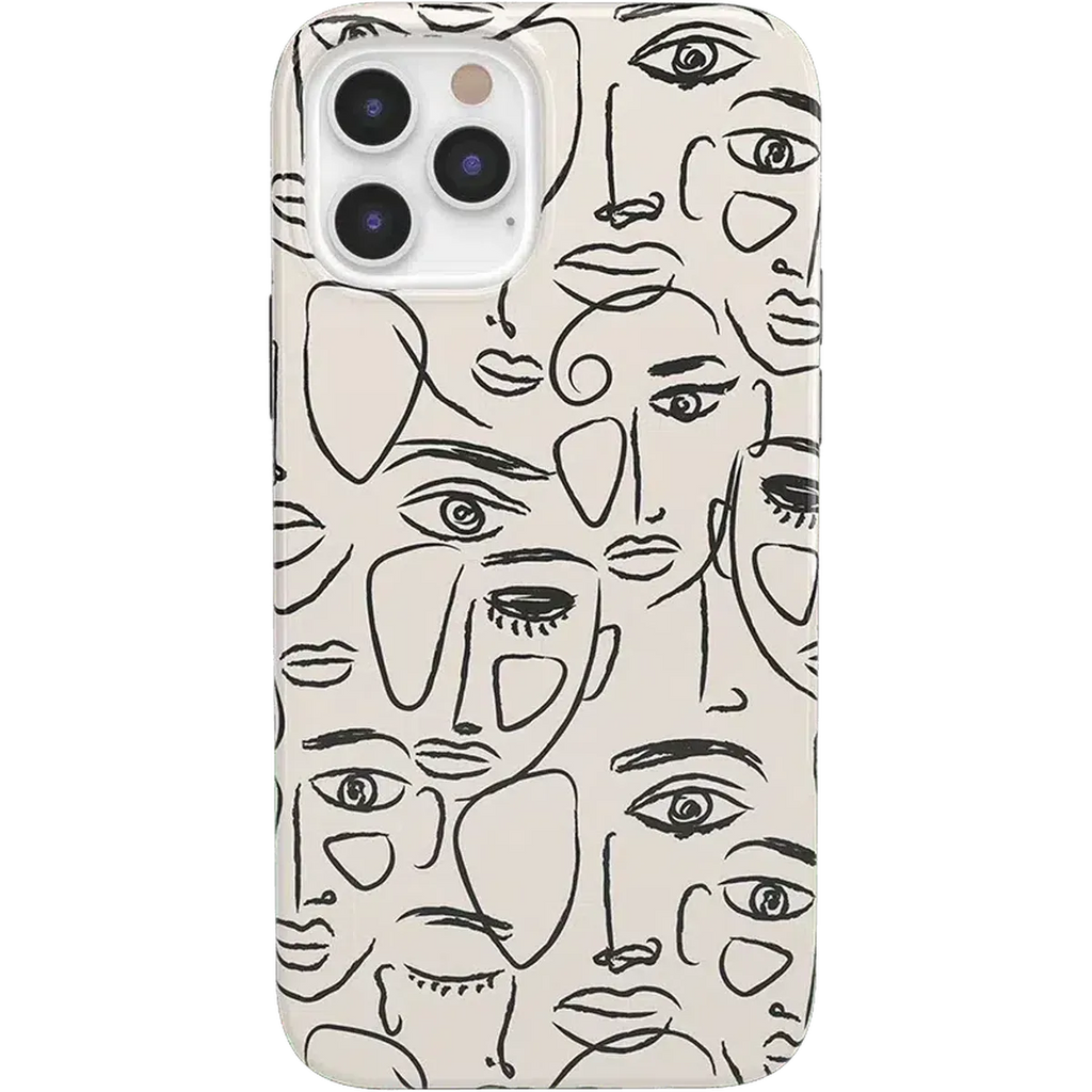 We're All Human | Minimal Face Art Case