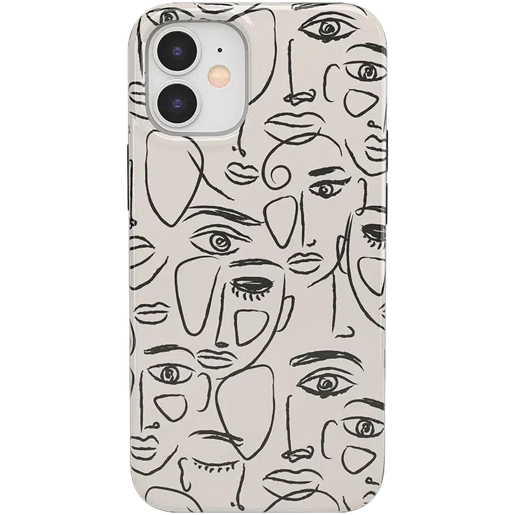 We're All Human | Minimal Face Art Case