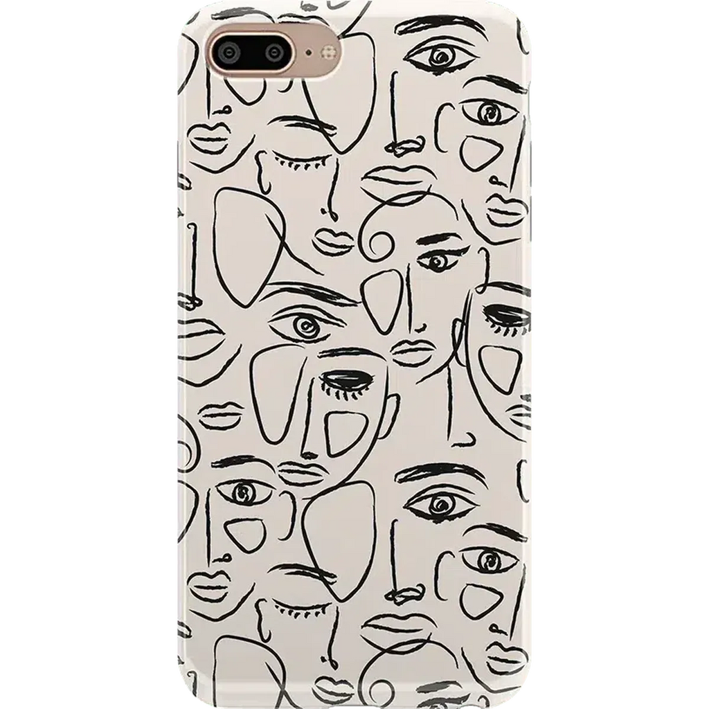 We're All Human | Minimal Face Art Case