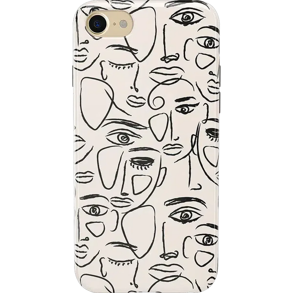 We're All Human | Minimal Face Art Case