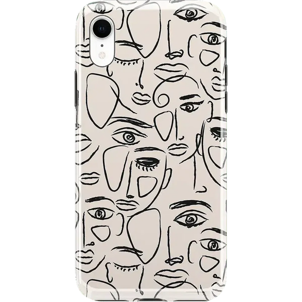 We're All Human | Minimal Face Art Case
