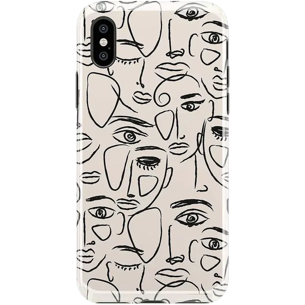 We're All Human | Minimal Face Art Case