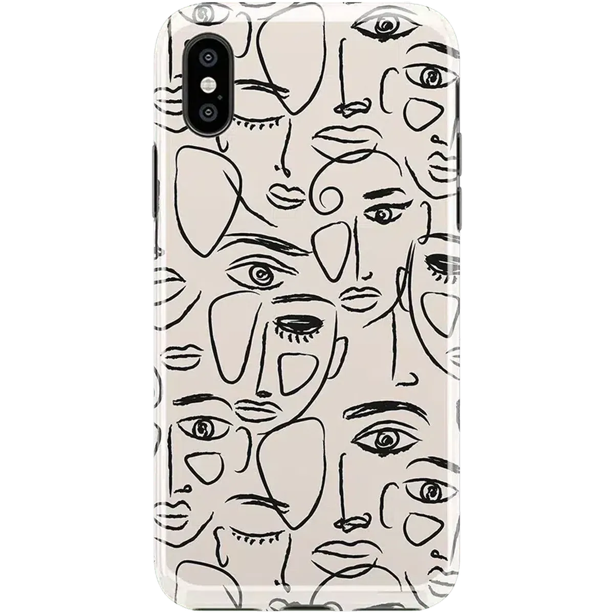 We're All Human | Minimal Face Art Case