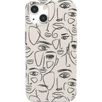 We're All Human | Minimal Face Art Case