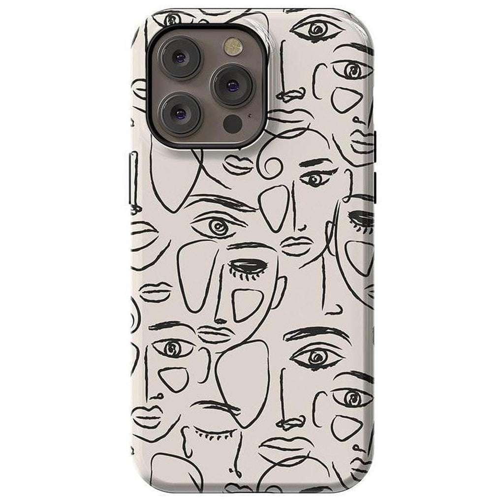 We're All Human | Minimal Face Art Case