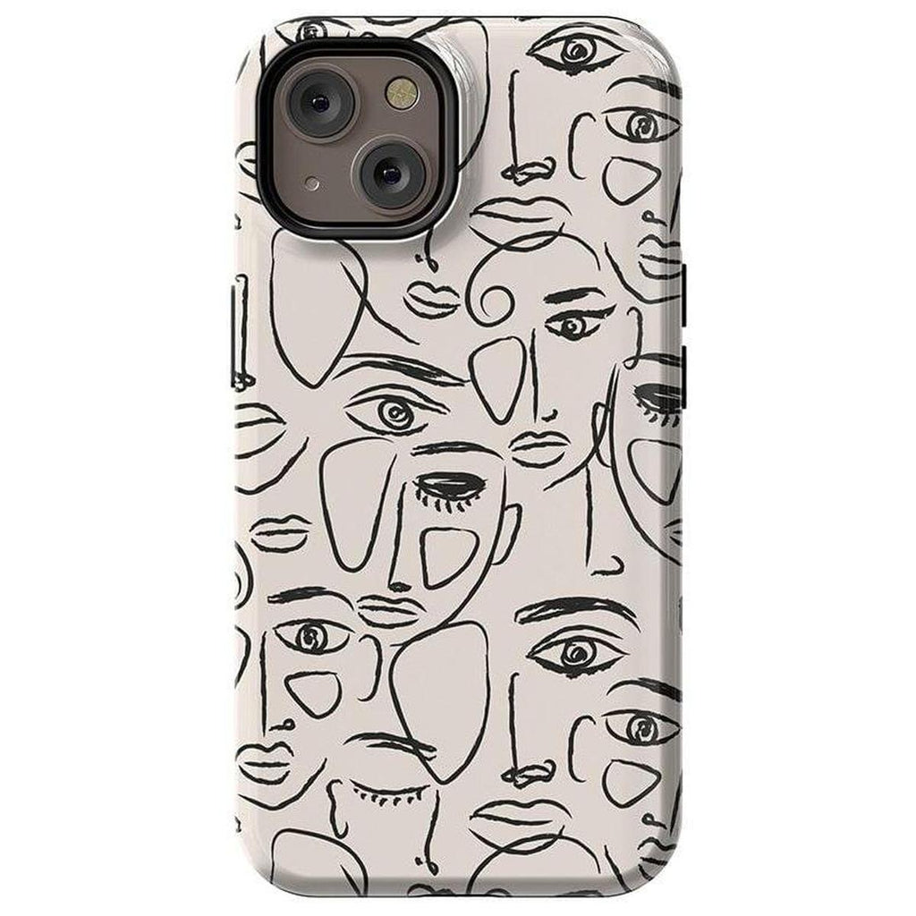 We're All Human | Minimal Face Art Case