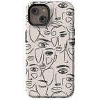 We're All Human | Minimal Face Art Case