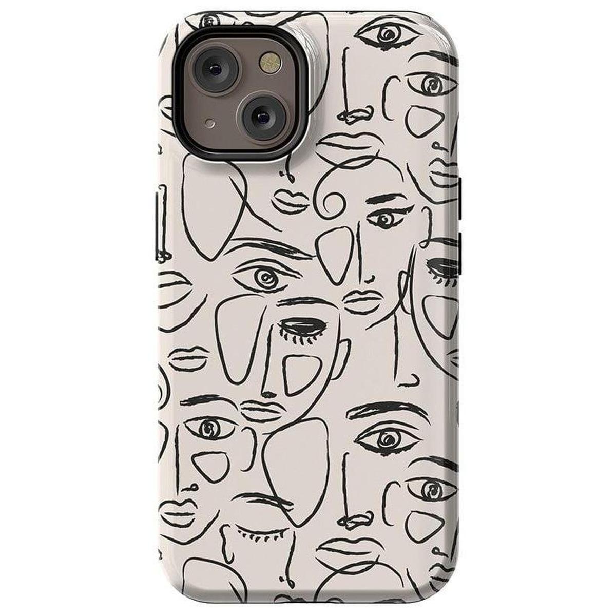 We're All Human | Minimal Face Art Case