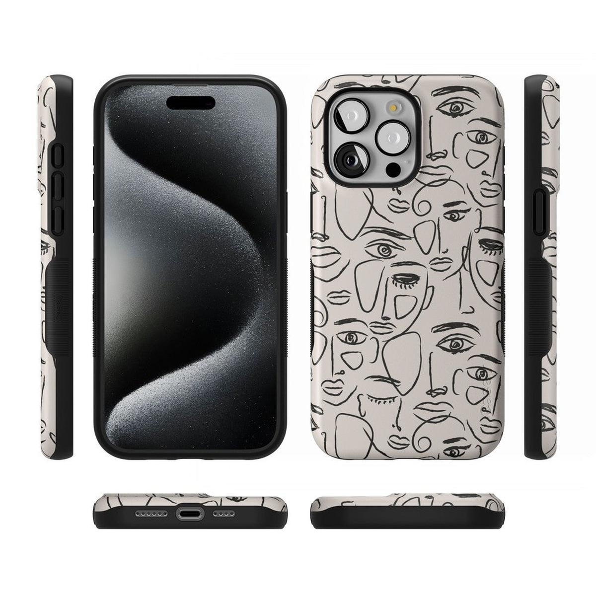 We're All Human | Minimal Face Art Case
