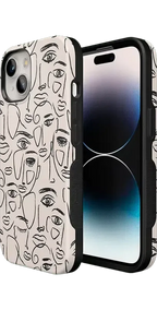We're All Human | Minimal Face Art Case
