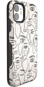 We're All Human | Minimal Face Art Case
