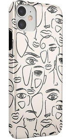 We're All Human | Minimal Face Art Case