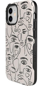 We're All Human | Minimal Face Art Case