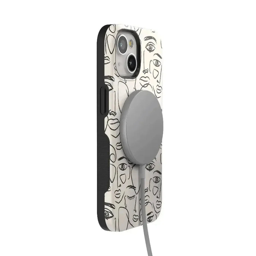 We're All Human | Minimal Face Art Case