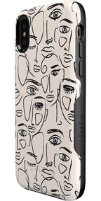 We're All Human | Minimal Face Art Case