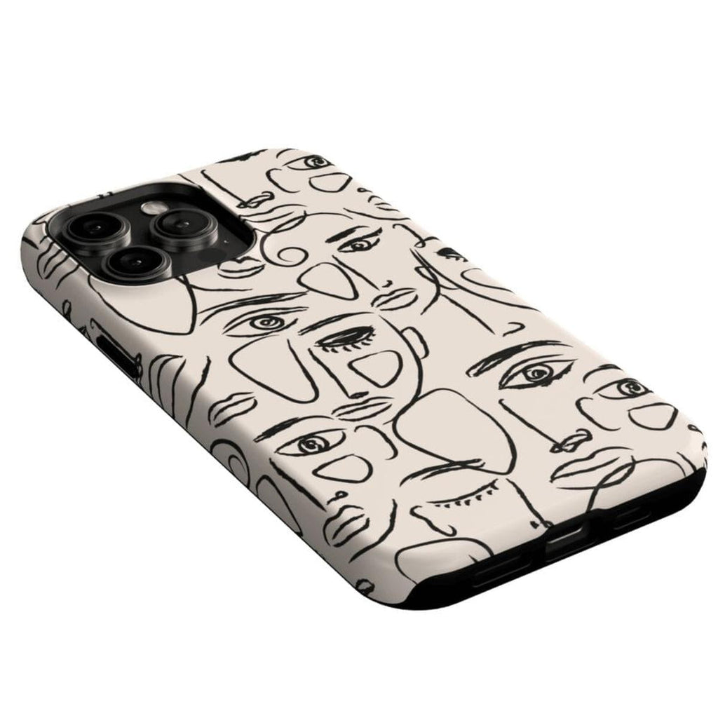 We're All Human | Minimal Face Art Case