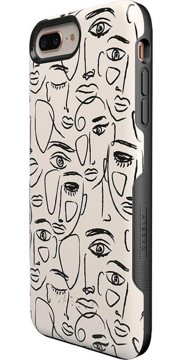 We're All Human | Minimal Face Art Case