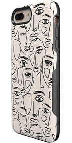 We're All Human | Minimal Face Art Case