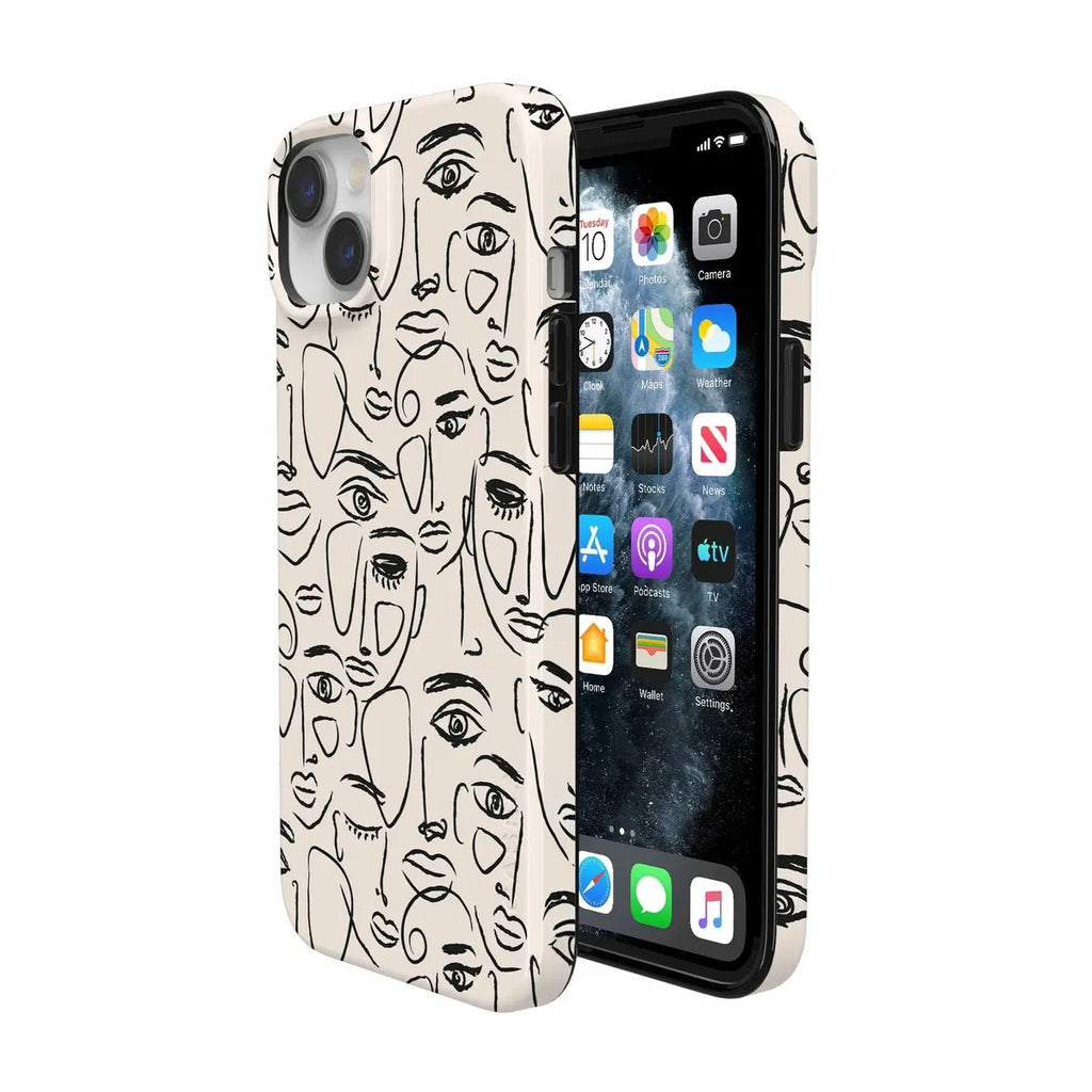We're All Human | Minimal Face Art Case
