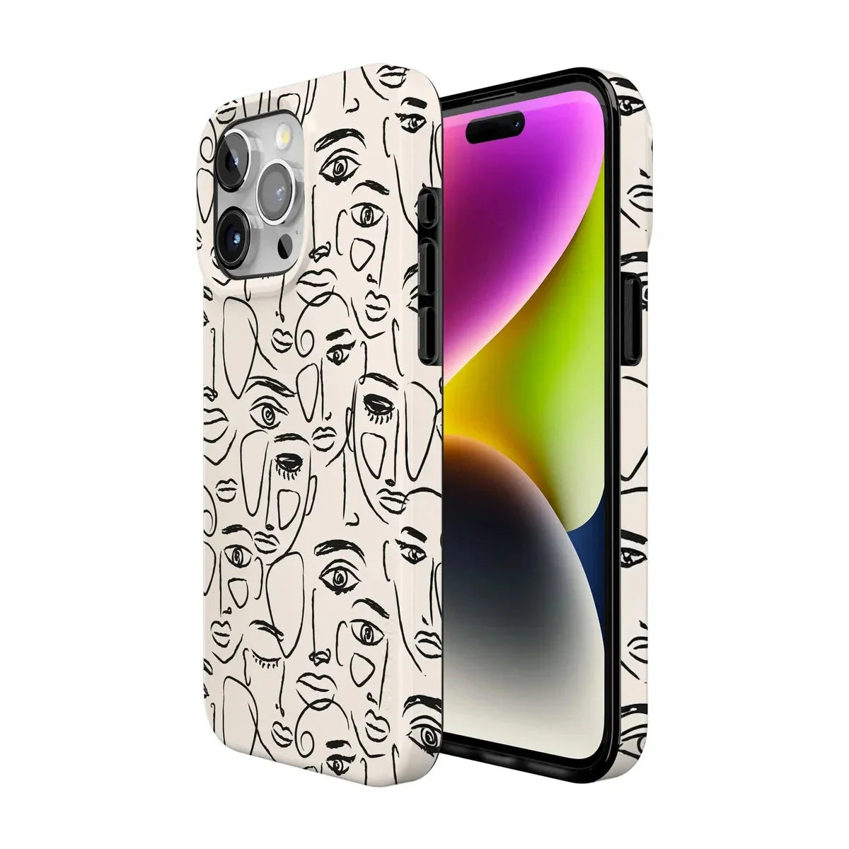 We're All Human | Minimal Face Art Case