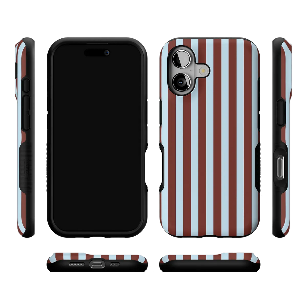 Sunday in Brooklyn | Blue Stripes Case