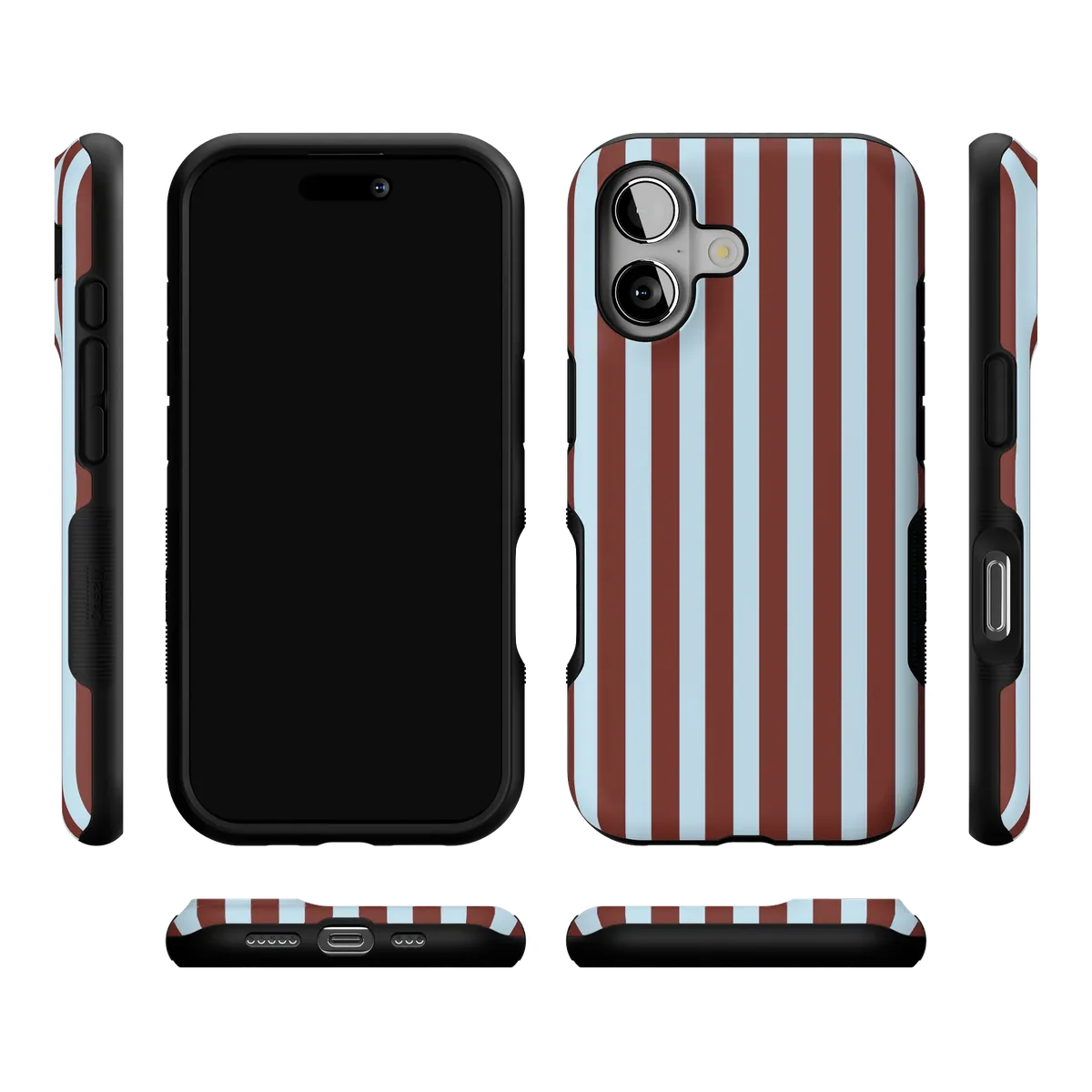 Sunday in Brooklyn | Blue Stripes Case