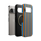 Go New York | Blue & Orange Stripes Case